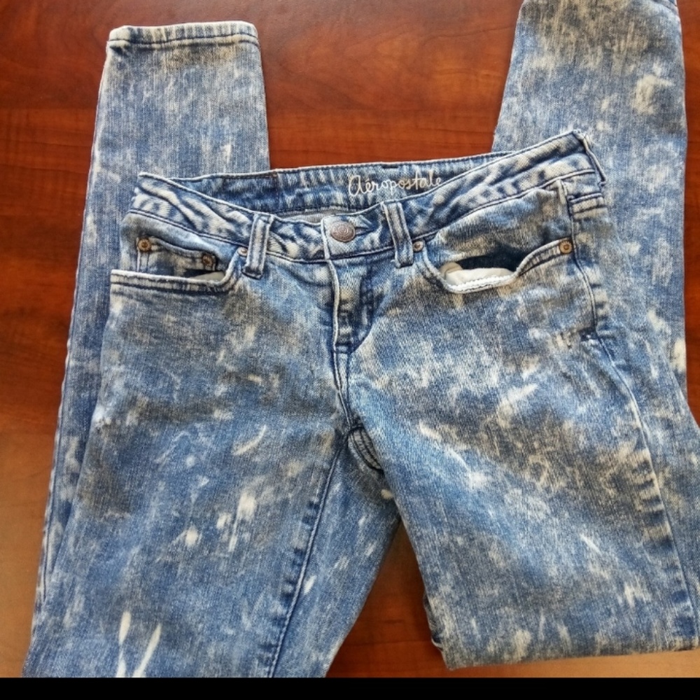 AEROPOSTALE WOMEN'S SIZE 2 ACID WASH JEANS